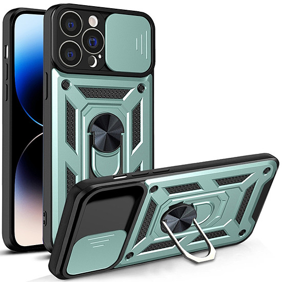 Techsuit - CamShield sorozat - iPhone 14 Pro - zöld (KF2327632)