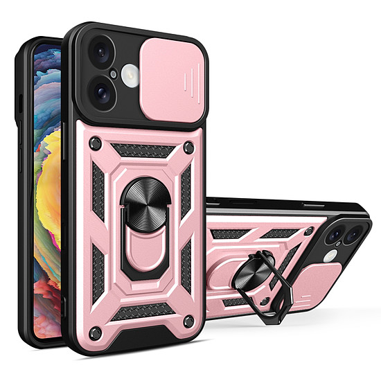 Techsuit - CamShield sorozat - iPhone 16 Plus - Rose Gold (KF2330552)