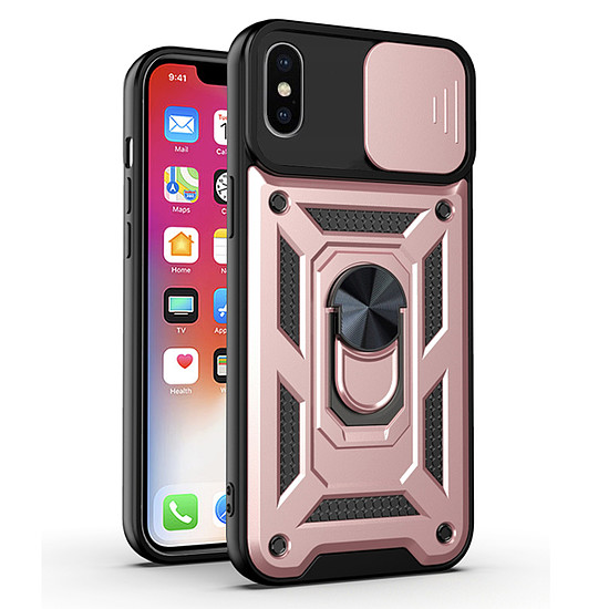 Techsuit - CamShield sorozat - iPhone XS Max - Rose Gold (KF2327411)