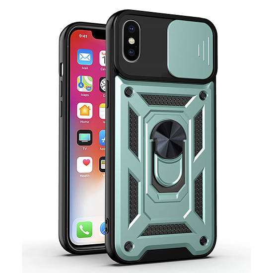 Techsuit - CamShield sorozat - iPhone XS Max - zöld (KF2327412)