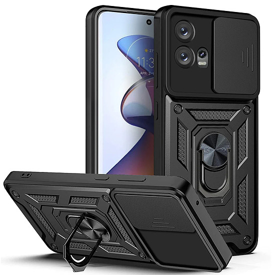 Techsuit - CamShield sorozat - Motorola Edge 30 Fusion - fekete (KF2315380)