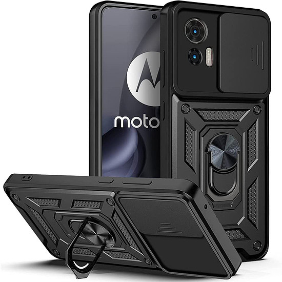 Techsuit - CamShield sorozat - Motorola Edge 30 Neo - fekete (KF2313043)