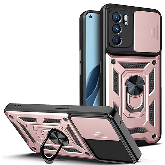 Techsuit - CamShield sorozat - Oppo Reno6 5G - Rose Gold (KF2327423)