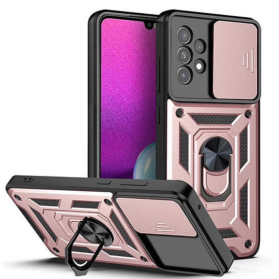 Techsuit - CamShield sorozat - Samsung Galaxy A23 4G / A23 5G - Rose Gold (KF2327397)