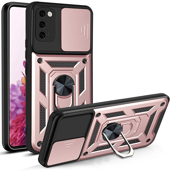 Techsuit - CamShield sorozat - Samsung Galaxy S20 4G / S20 5G - Rose Gold (KF2327579)