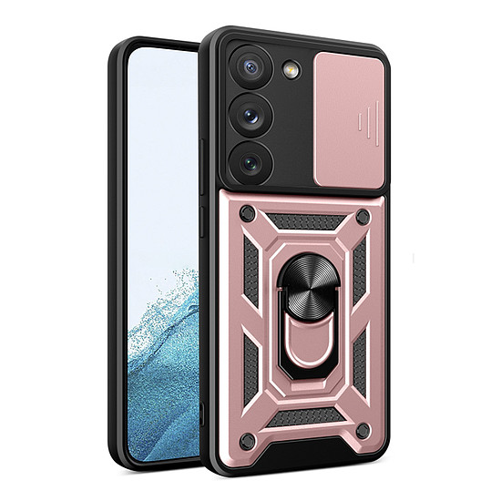 Techsuit - CamShield sorozat - Samsung Galaxy S22 5G - Rose Gold (KF2327387)