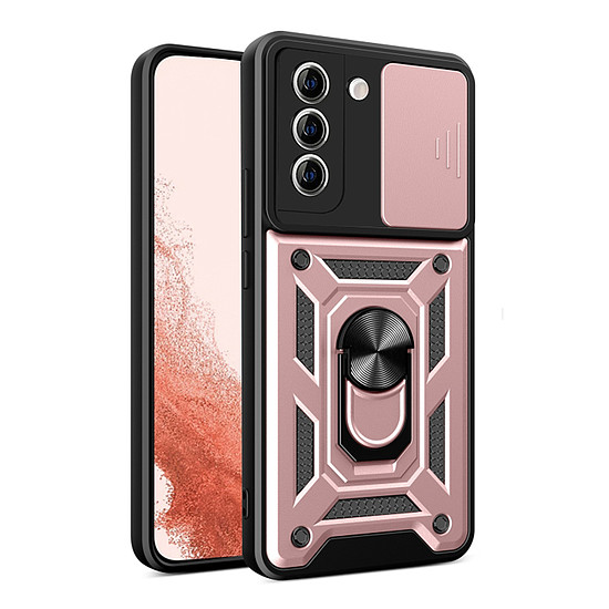 Techsuit - CamShield sorozat - Samsung Galaxy S22 Plus 5G - Rose Gold (KF2327389)