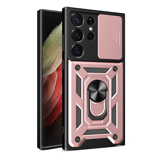 Techsuit - CamShield sorozat - Samsung Galaxy S23 Ultra - Rose Gold