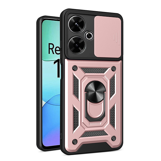 Techsuit - CamShield sorozat - Xiaomi Redmi 13 / Poco M6 4G - Rose Gold