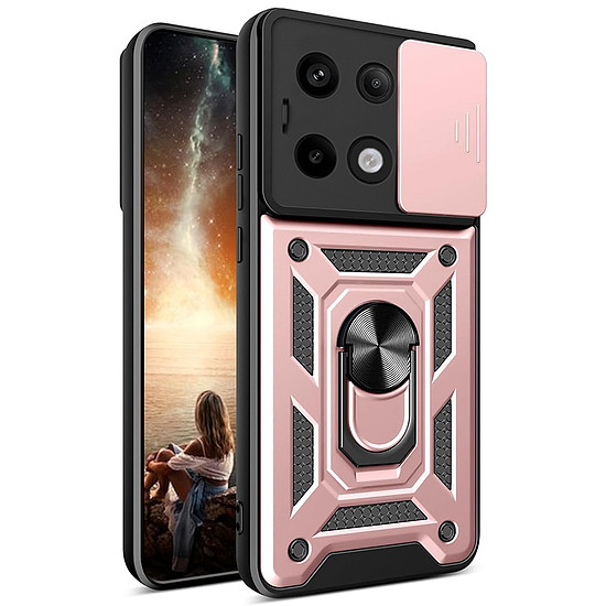 Techsuit - CamShield sorozat - Xiaomi Redmi Note 13 Pro 5G / Poco X6 - Rose Gold