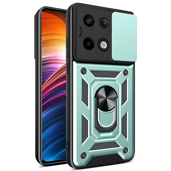 Techsuit - CamShield sorozat - Xiaomi Redmi Note 13 Pro 5G / Poco X6 - zöld