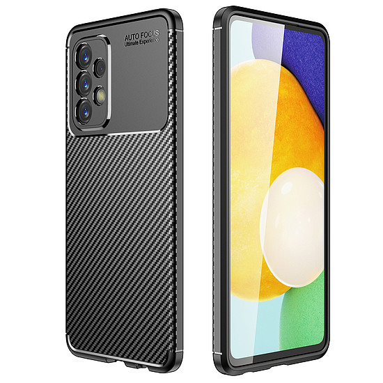 Techsuit - CarbonFiber - Samsung Galaxy A23 4G / A23 5G - Fekete