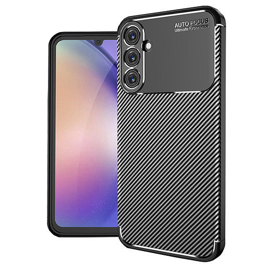 Techsuit - CarbonFiber - Samsung Galaxy A25 5G - Fekete