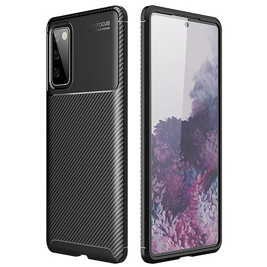 Techsuit - CarbonFiber - Samsung Galaxy S20 FE / S20 FE 5G - Fekete