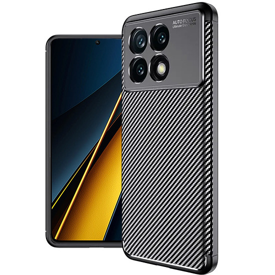 Techsuit - CarbonFiber - Xiaomi Poco X6 Pro - Fekete