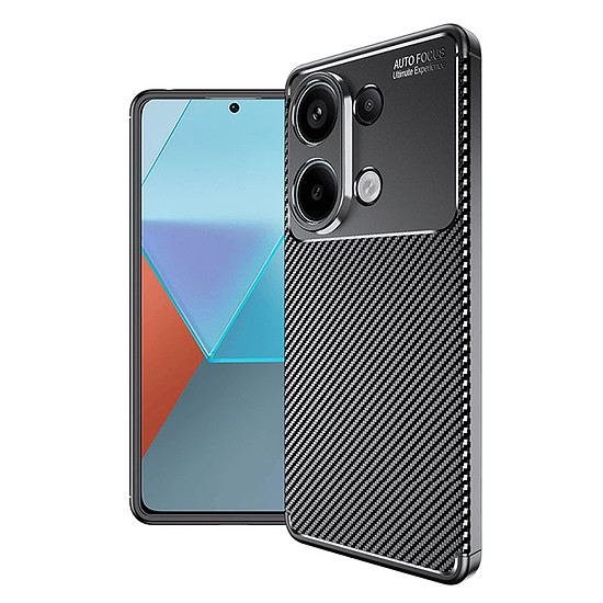 Techsuit - CarbonFiber - Xiaomi Redmi Note 13 4G - Fekete