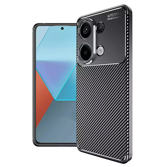 Techsuit - CarbonFiber - Xiaomi Redmi Note 13 Pro 4G / Poco M6 Pro 4G - Fekete