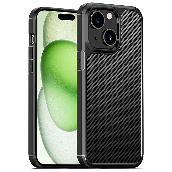 Techsuit - CarbonFuse - iPhone 15 - Fekete