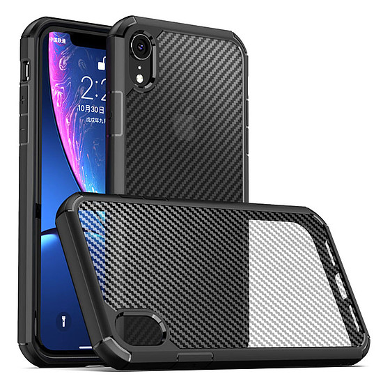 Techsuit - CarbonFuse - Iphone XR - Fekete (KF232048)