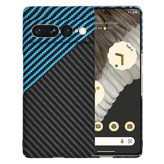 Techsuit - Carbonite FiberShell - Google Pixel 7 Pro - Blue Pulse (KF2334459)