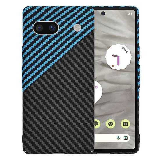 Techsuit - Carbonite FiberShell - Google Pixel 7a - Blue Pulse (KF2334491)