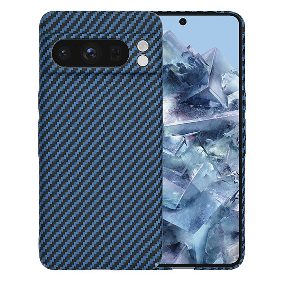 Techsuit - Carbonite FiberShell - Google Pixel 8 Pro - ciánkék (KF2334510)