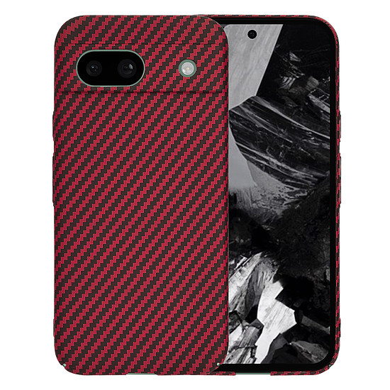 Techsuit - Carbonite FiberShell - Google Pixel 8a - piros (KF2334538)