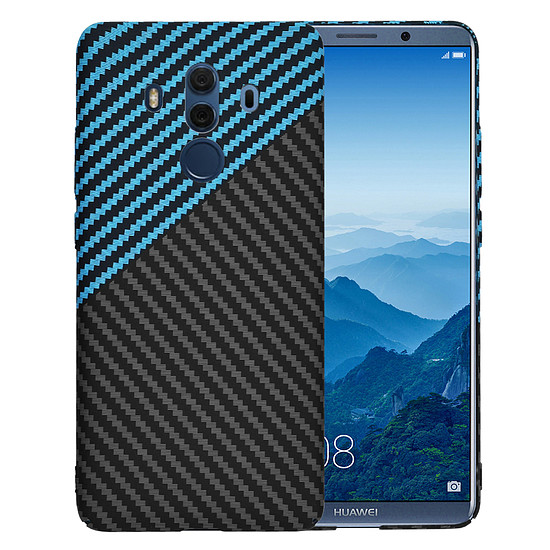 Techsuit - Carbonite FiberShell - Huawei Mate 10 Pro - Blue Pulse