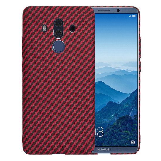 Techsuit - Carbonite FiberShell - Huawei Mate 10 Pro - piros