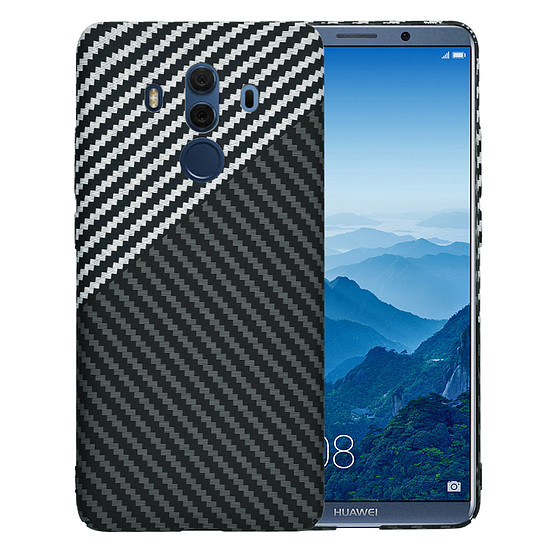 Techsuit - Carbonite FiberShell - Huawei Mate 10 Pro - Stealth Grey