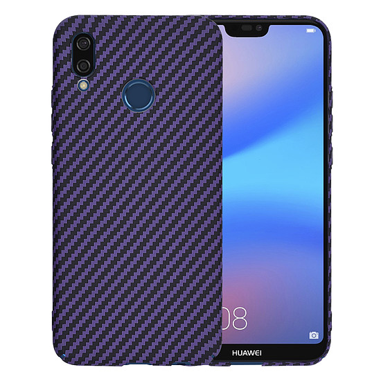 Techsuit - Carbonite FiberShell - Huawei P20 Lite - Lila