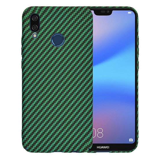 Techsuit - Carbonite FiberShell - Huawei P20 Lite - zöld (KF2334369)