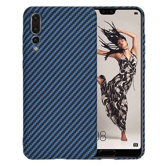 Techsuit - Carbonite FiberShell - Huawei P20 Pro - Cián (KF2334390)