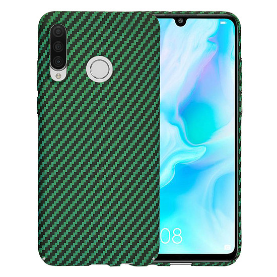 Techsuit - Carbonite FiberShell - Huawei P30 Lite / P30 Lite New Edition - zöld (KF2333892)