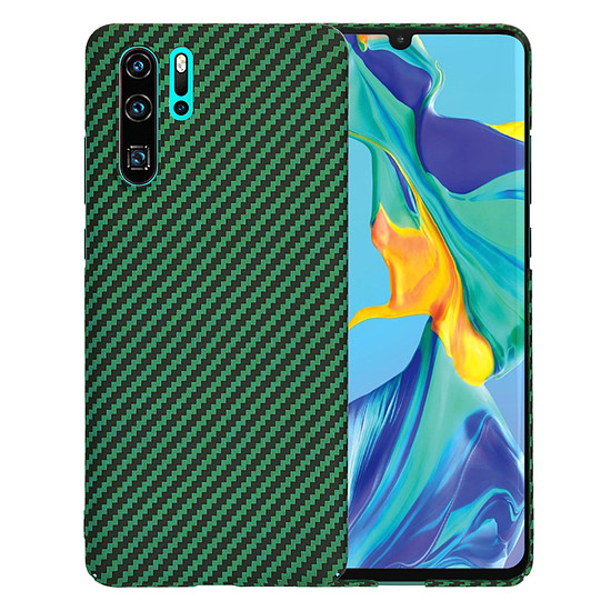 Techsuit - Carbonite FiberShell - Huawei P30 Pro / P30 Pro új kiadás - zöld (KF2334361)