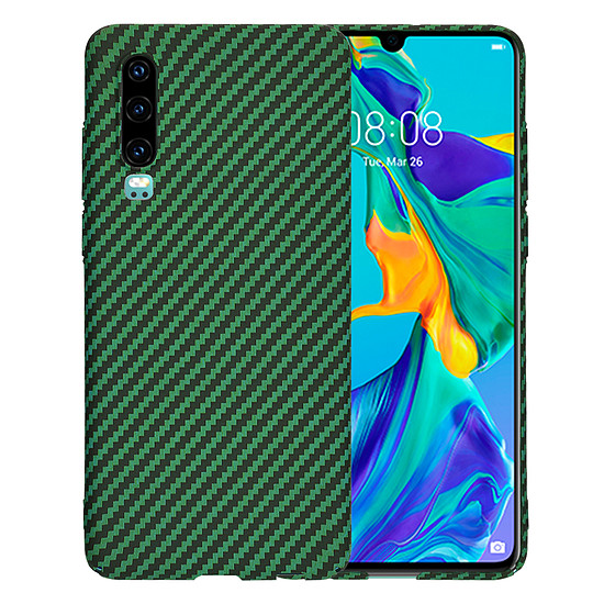 Techsuit - Carbonite FiberShell - Huawei P30 - Zöld (KF2334393)