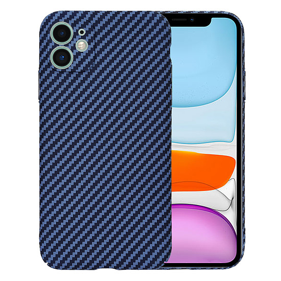 Techsuit - Carbonite FiberShell - iPhone 11 - Cián (KF2331400)