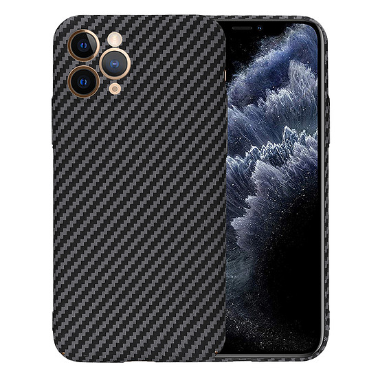 Techsuit - Carbonite FiberShell - iPhone 11 Pro - Fekete (KF2331410)