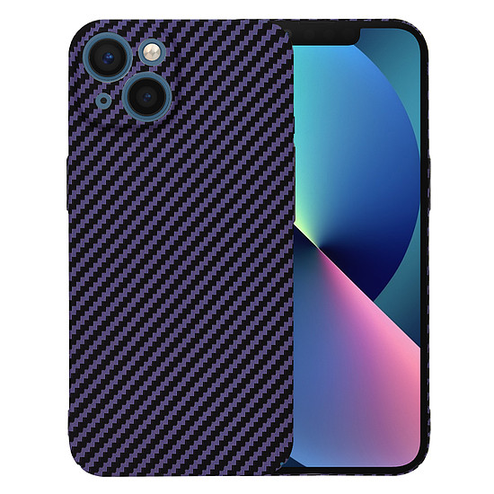 Techsuit - Carbonite FiberShell - iPhone 13 - Lila (KF2331417)