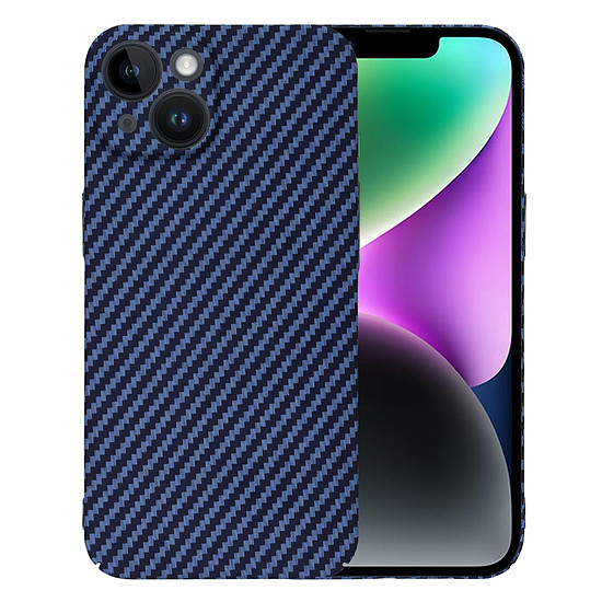 Techsuit - Carbonite FiberShell - iPhone 14 - Cián (KF2331427)