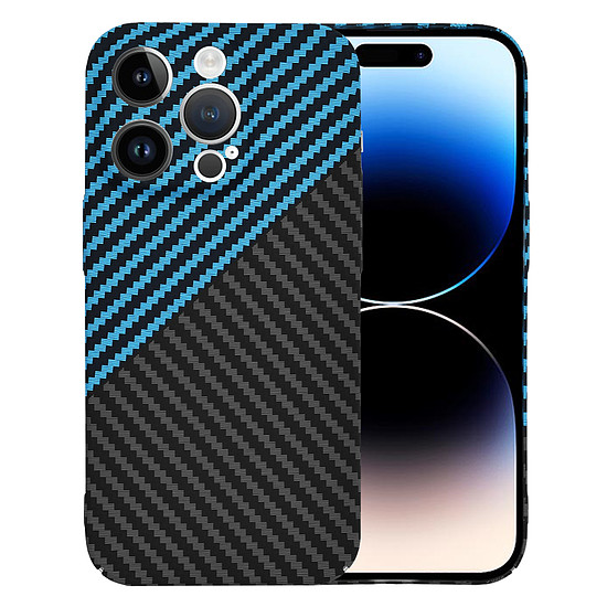 Techsuit - Carbonite FiberShell - iPhone 14 Pro - Blue Pulse (KF2333229)