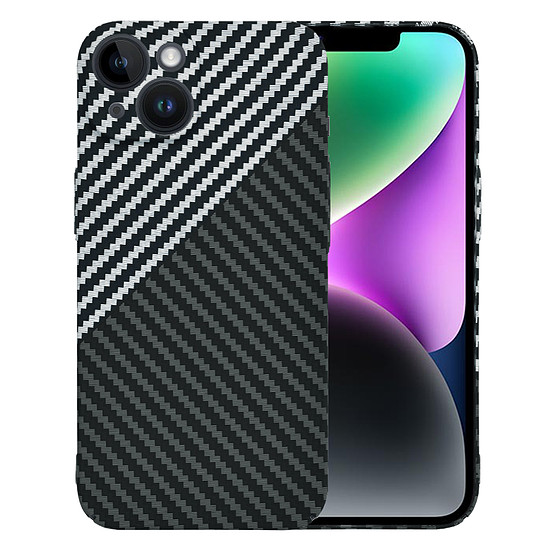 Techsuit - Carbonite FiberShell - iPhone 14 - Stealth Grey (KF2333225)