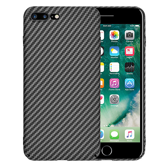 Techsuit - Carbonite FiberShell - iPhone 7 Plus / iPhone 8 Plus - Fekete (KF2334592)