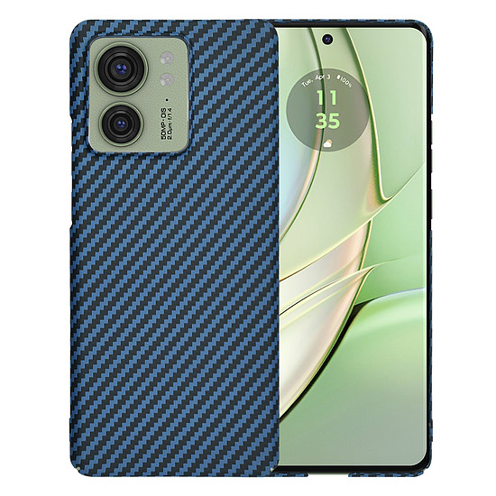 Techsuit - Carbonite FiberShell - Motorola Edge 40 / Edge (2023) - Cián (KF2333689)