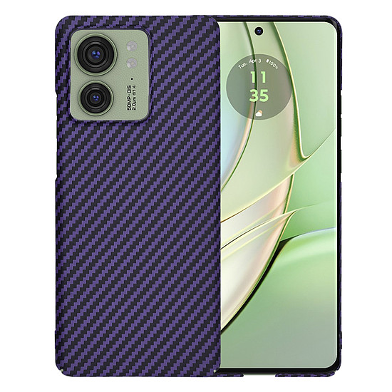 Techsuit - Carbonite FiberShell - Motorola Edge 40 / Edge (2023) - Lila (KF2333688)