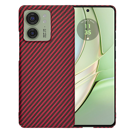 Techsuit - Carbonite FiberShell - Motorola Edge 40 / Edge (2023) - piros (KF2333685)