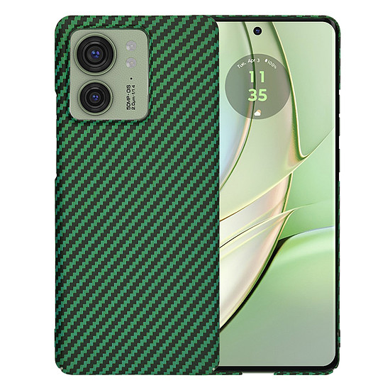 Techsuit - Carbonite FiberShell - Motorola Edge 40 / Edge (2023) - zöld (KF2333684)