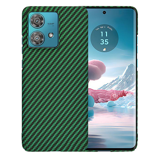 Techsuit - Carbonite FiberShell - Motorola Edge 40 Neo - zöld (KF2333732)