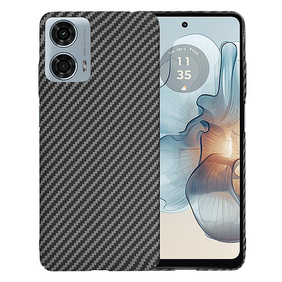 Techsuit - Carbonite FiberShell - Motorola Moto G24 Power - Fekete (KF2332893)