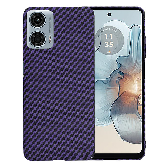 Techsuit - Carbonite FiberShell - Motorola Moto G24 Power - Lila (KF2332894)